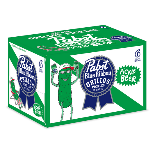 Pabst Blue Ribbon Grillo's Pickles Beer 6pk 12oz Can