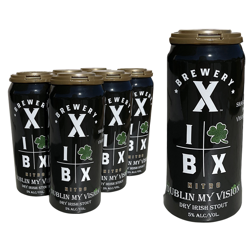 Brewery X Dublin My Vision Nitro Dry Irish Stout 6pk 16oz Cans