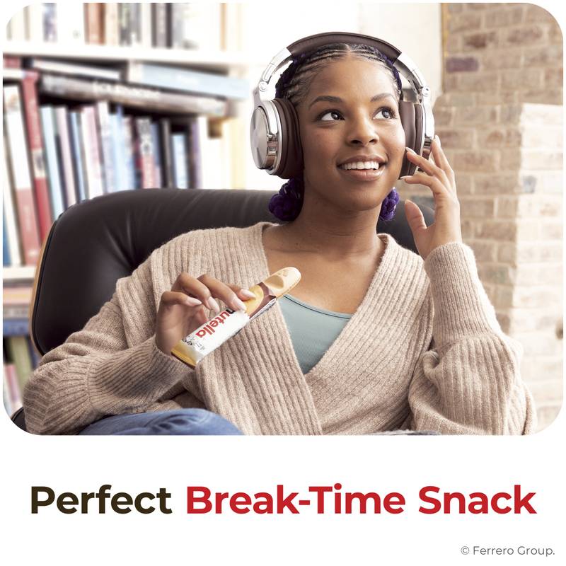 Nutella B-ready, 2 Snack Bars, Hazelnut Spread with Cocoa, Individually Wrapped, Snack Bar Pack