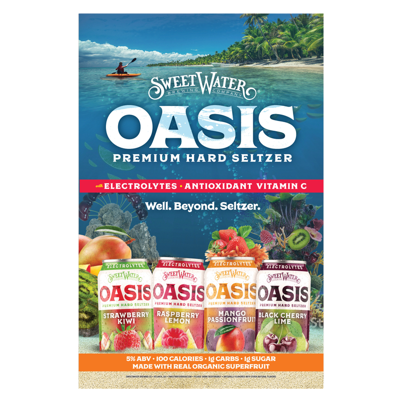 SweetWater Oasis Premium Hard Seltzer Variety Pack 12pk 12oz Can 5.0% ABV