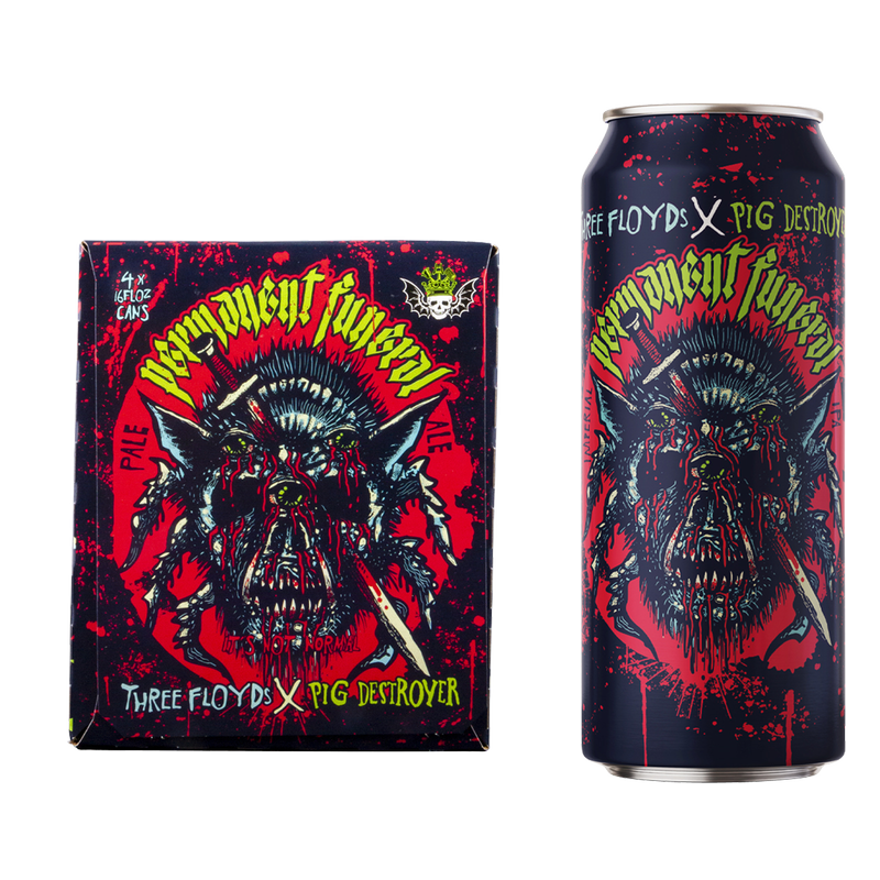 Three Floyds Brewing Permanent Funeral DIPA 4pk 16oz Can 10.5% ABV
