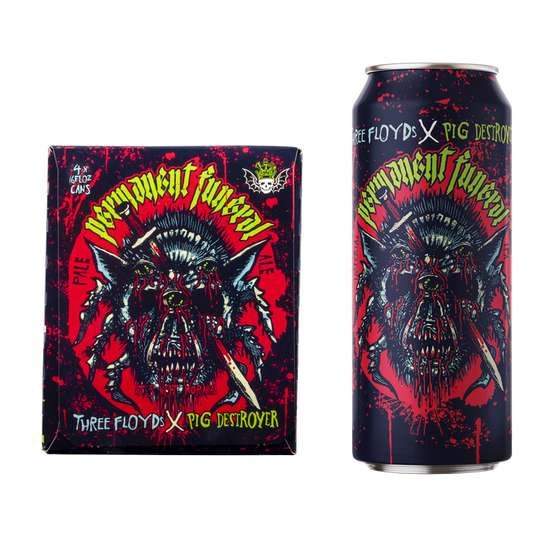 Three Floyds Brewing Permanent Funeral DIPA 4pk 16oz Can 10.5% ABV