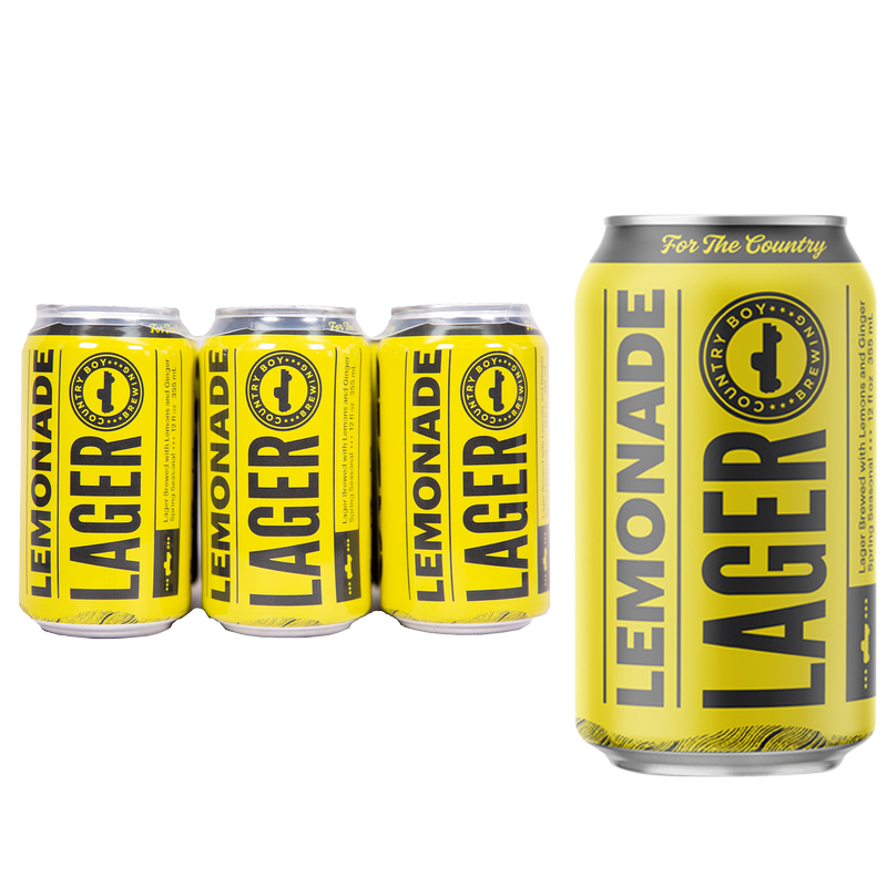 Country Boy Brewing Lemonade Lager 6pk 12oz Can 4.5% ABV