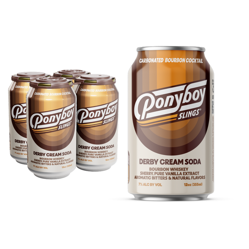 Ponyboy Slings Derby Cream Soda Cocktail 4pk 12oz Cans 7% ABV