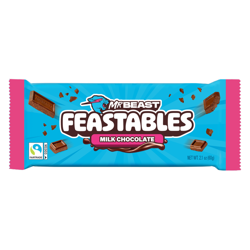 Feastables MrBeast Milk Chocolate Bar, 2.1 oz