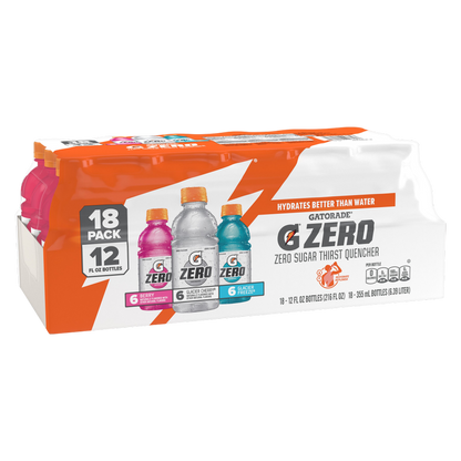 Gatorade Zero Sugar Variety Pack 18pk 12oz Btl
