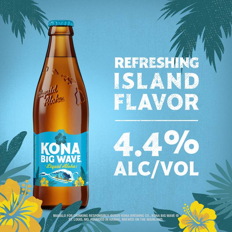 Kona Big Wave Premium Beer 12pk 12oz Bottles 4.4% ABV