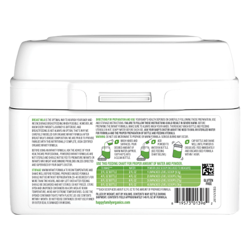 Happy Baby Organic Infant Formula Powder with Iron Stage 2 (6-12 months) 21oz