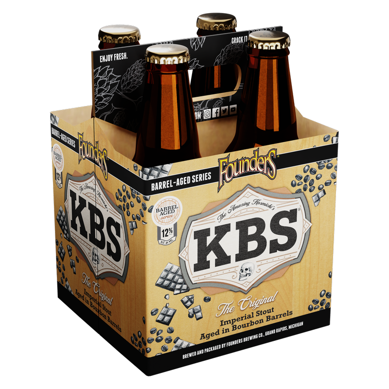Founders KBS Stout 4pk 12oz Btl 12.12% ABV