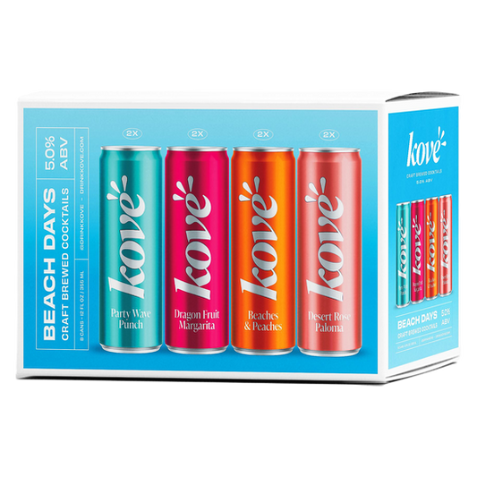 Kove Hard Yerba Mate Beach Days Variety (8PKC 12 OZ)