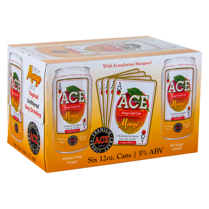 Ace Cider Mango 6pk 12oz 5% abv