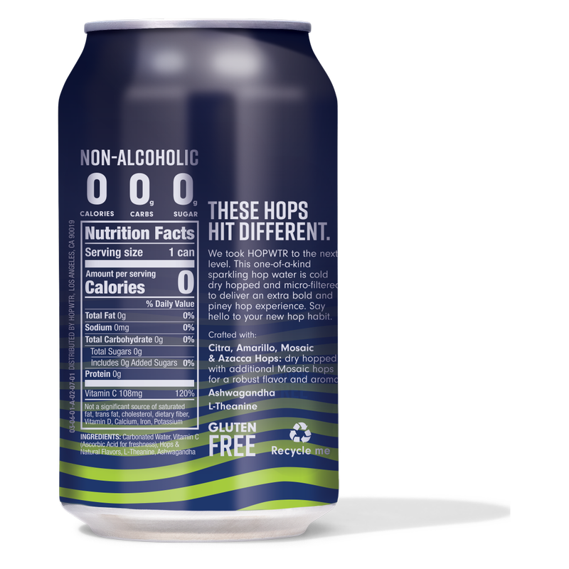 HOPWTR 2x Hopped 6pk 12oz Can