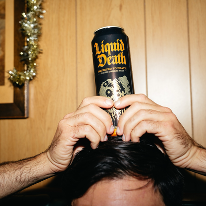 Liquid Death Sparkling Water Squeezed To Death 19.2oz Can