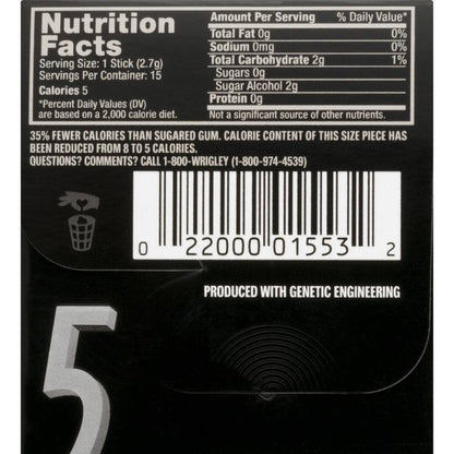 5 Gum Strawberry Flood 15ct