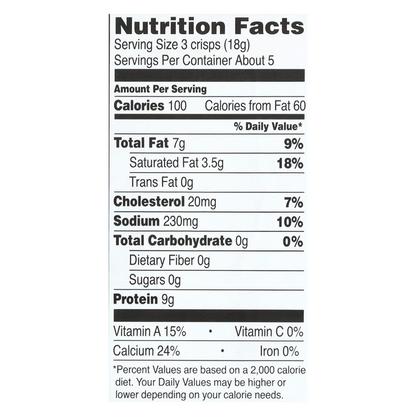 Kitchen Table Bakers Aged Parmesan Crisps 3oz