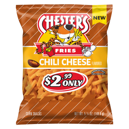 Chester's Fries Corn Snacks Chili Cheese Flavored 5.25oz