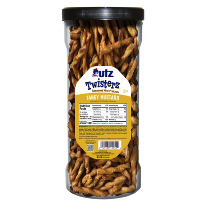 Utz Twisterz Seasoned Pretzels Tangy Mustard 21oz