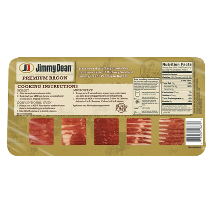 Jimmy Dean Premium Hickory Smoked Thick Cut Bacon, 12 oz