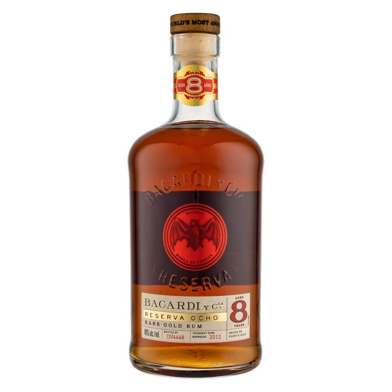 Bacardi Rum Gold Reserva Ocho 750 Ml
