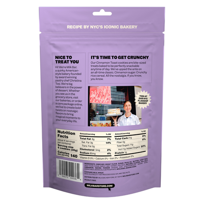 Milk Bar Crunchies Cinnamon Toast Cookies 4.5oz