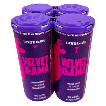 Velvet Llama Espresso Martini 4pk 8.4oz (20 Proof)