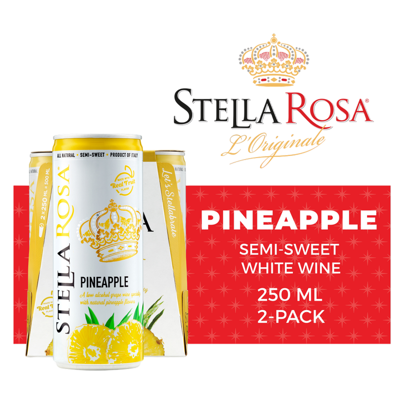 Stella Rosa Pineapple Semi-Sweet White Wine 2Pk/250 ml