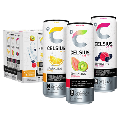 CELSIUS Sparkling Variety Pack Essential Energy Drink 12pk 12oz Can