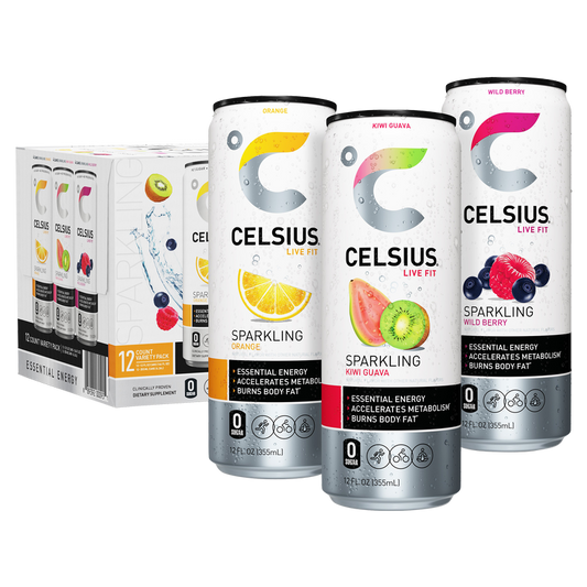 CELSIUS Sparkling Variety Pack Essential Energy Drink 12pk 12oz Can