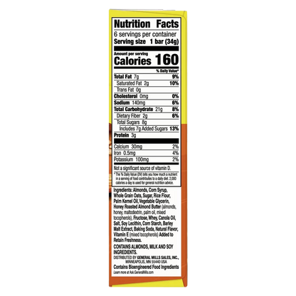 Nature Valley Sweet & Salty Nut Almond Granola Bars 6ct