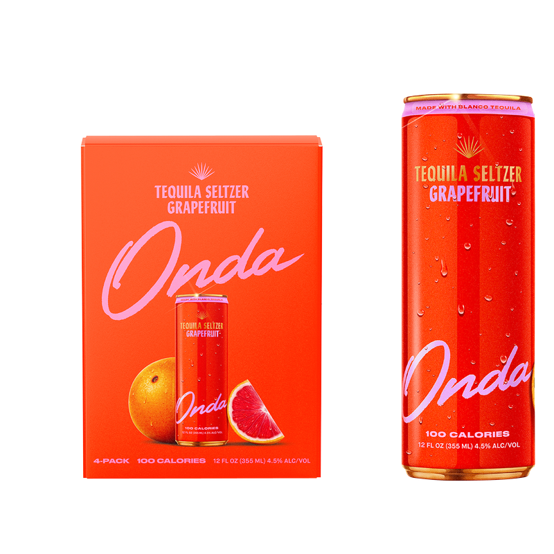 Onda Sparkling Tequila Grapefruit 4pk 12oz Can 5% ABV