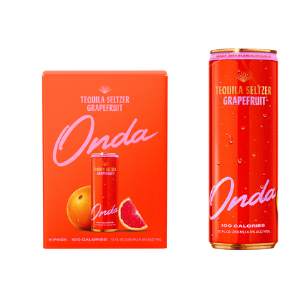 Onda Sparkling Tequila Grapefruit 4pk 12oz Can 5% ABV