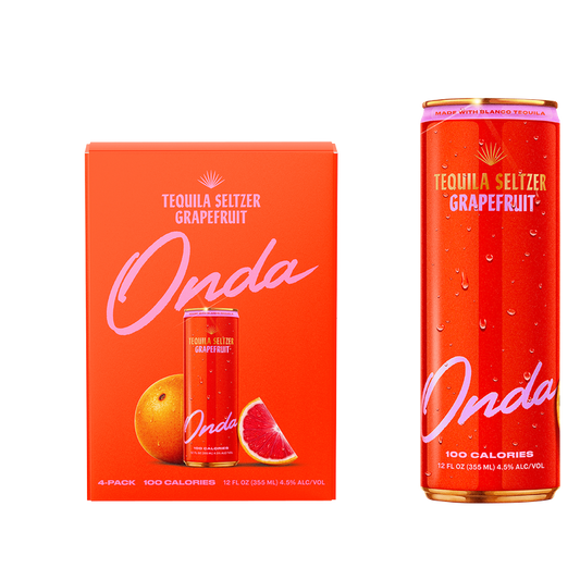 Onda Sparkling Tequila Grapefruit 4pk 12oz Can 5% ABV