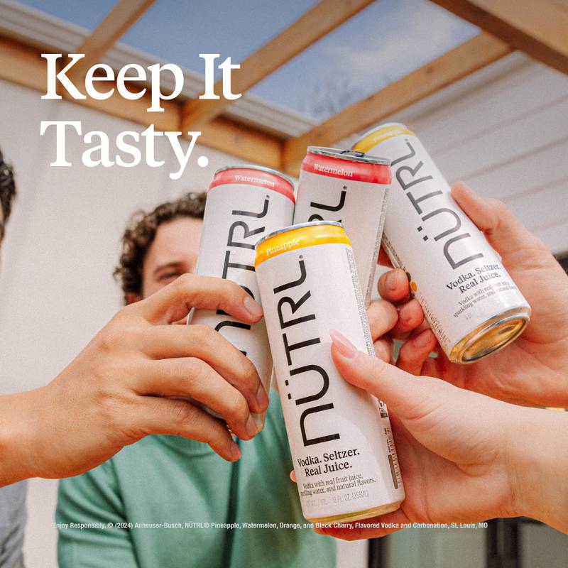 NUTRL Real Juice Vodka Hard Seltzer Variety Pack 8pk 12oz Cans 4.5% ABV