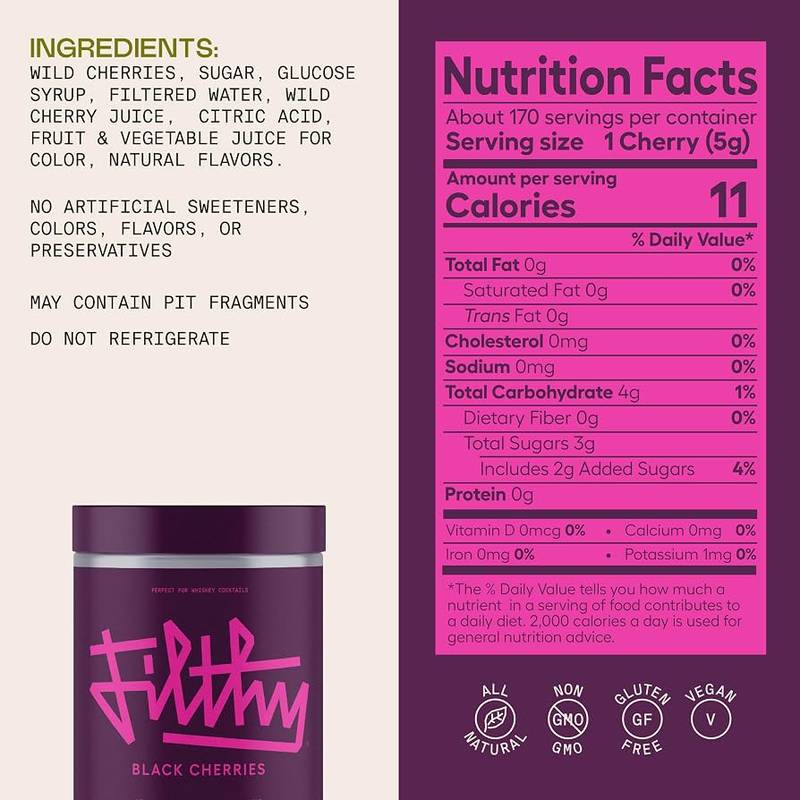Filthy Black Cherries 45oz