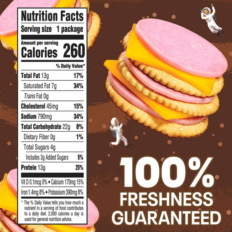 Lunchables Ham & Cheddar Cracker Stackers -  3.2oz