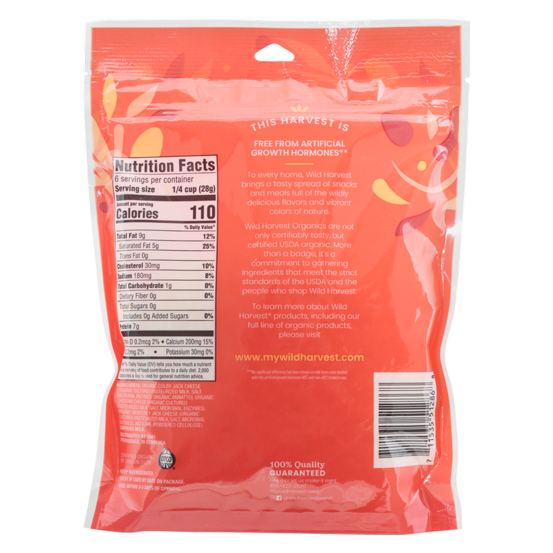 Wild Harvest Organic Shredded Mexican Cheese - 6oz