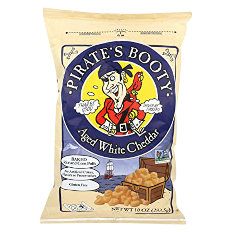 Pirate's Booty Aged White Cheddar Rice & Corn Snack 10oz
