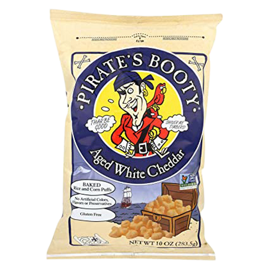 Pirate's Booty Aged White Cheddar Rice & Corn Snack 10oz