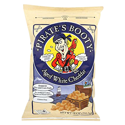 Pirate's Booty Aged White Cheddar Rice & Corn Snack 10oz