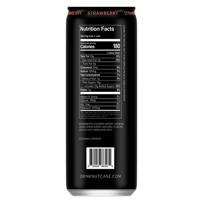 Nutcase Strawberry Cashew Milk 8oz Can