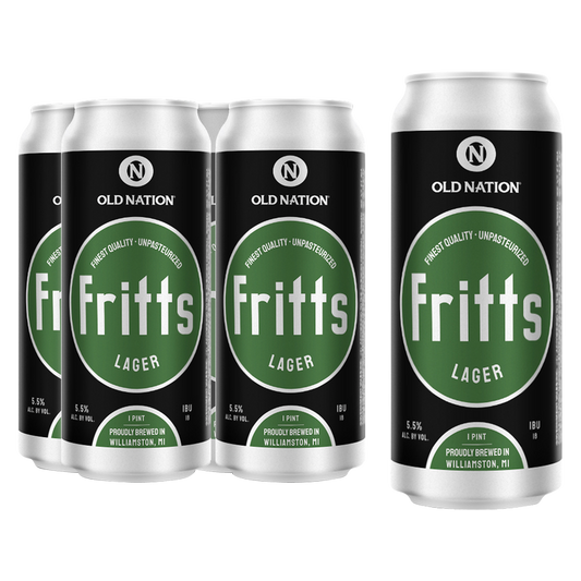 Old Nation Fritts Lager 4pk 16oz Can 5.5% ABV