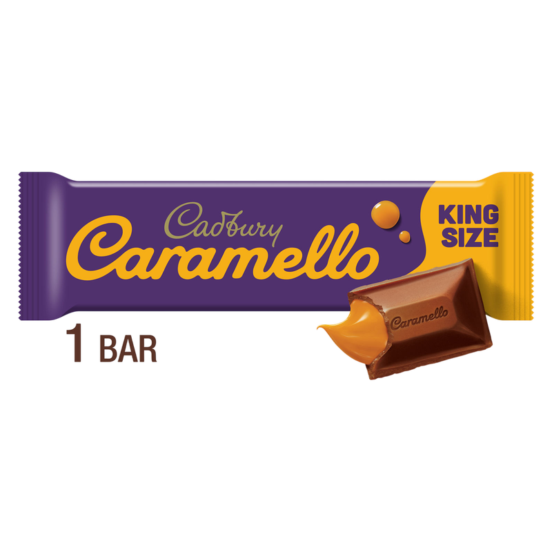 Cadbury Caramello Milk Chocolate Caramel King Size Candy, 2.7 oz