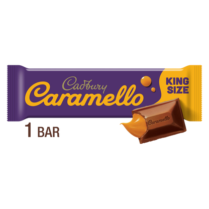 Cadbury Caramello Milk Chocolate Caramel King Size Candy, 2.7 oz