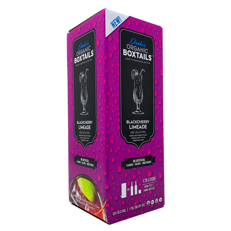 Drake's Organic Boxtail Black Cherry Limeade 1.75L (24 Proof)
