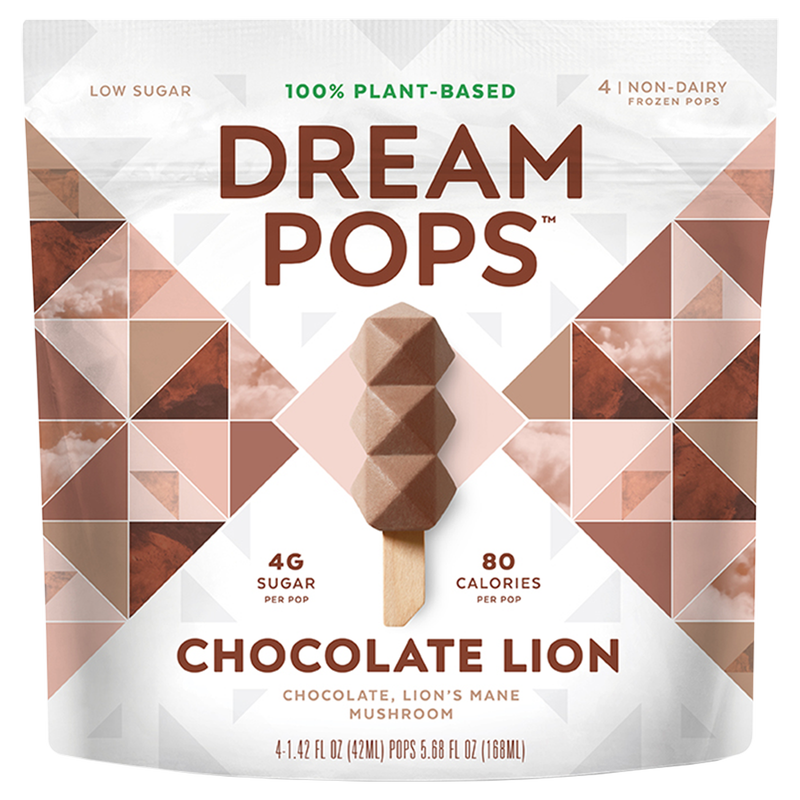 Dream Pops Chocolate Lion Non-Dairy 4pk