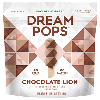 Dream Pops Chocolate Lion Non-Dairy 4pk