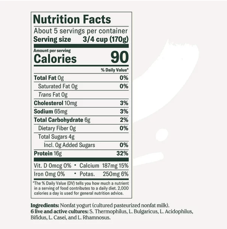 Chobani Plain Non-Fat Greek Yogurt - 32oz