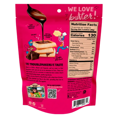 Michel et Augustin Dark Chocolate Cookie Squares, 4.4oz