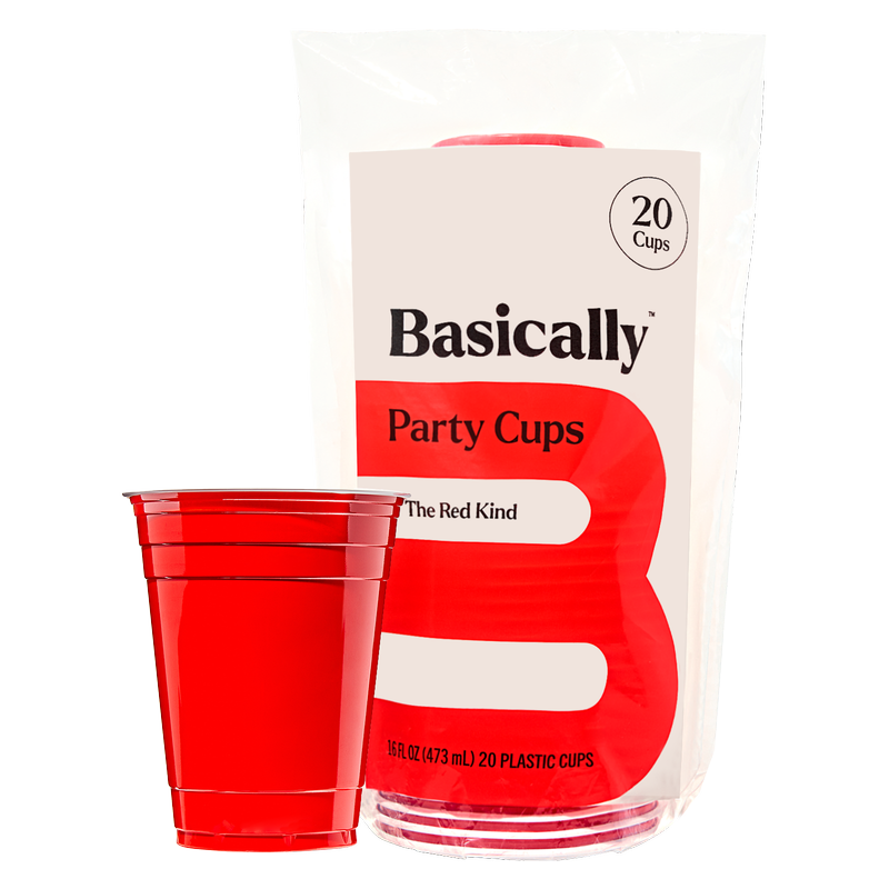 Coca-Cola 2L Btl + Basically, 20ct Red Party Cups Bundle