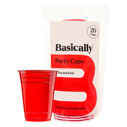 Coca-Cola 2L Btl + Basically, 20ct Red Party Cups Bundle